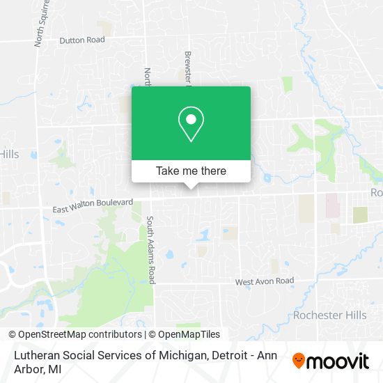 Lutheran Social Services of Michigan map