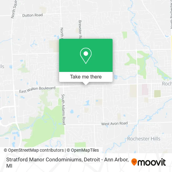 Stratford Manor Condominiums map