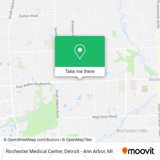 Mapa de Rochester Medical Center
