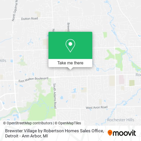Brewster Village by Robertson Homes Sales Office map