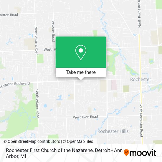 Mapa de Rochester First Church of the Nazarene