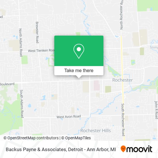 Backus Payne & Associates map