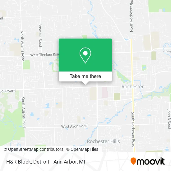 H&R Block map