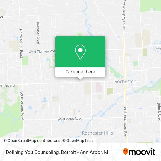 Defining You Counseling map