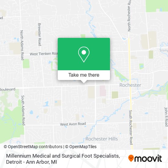 Mapa de Millennium Medical and Surgical Foot Specialists