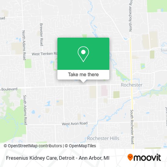 Mapa de Fresenius Kidney Care