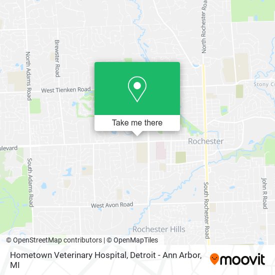 Mapa de Hometown Veterinary Hospital