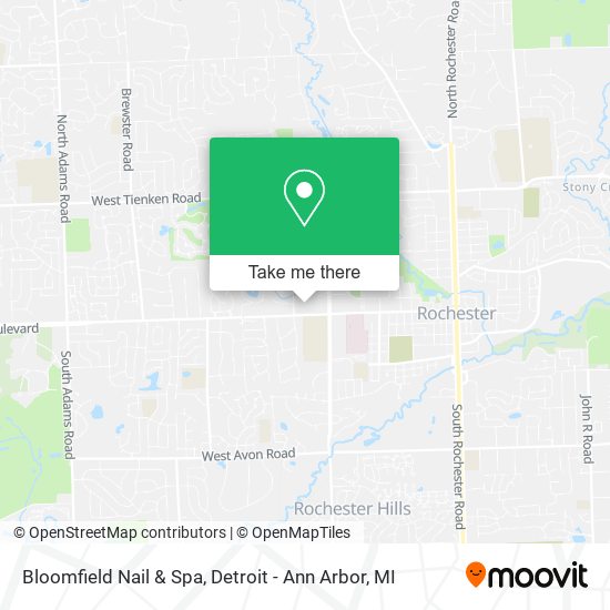 Mapa de Bloomfield Nail & Spa