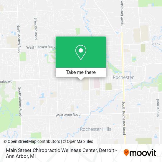 Main Street Chiropractic Wellness Center map