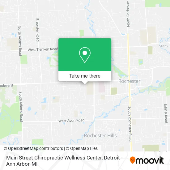Main Street Chiropractic Wellness Center map