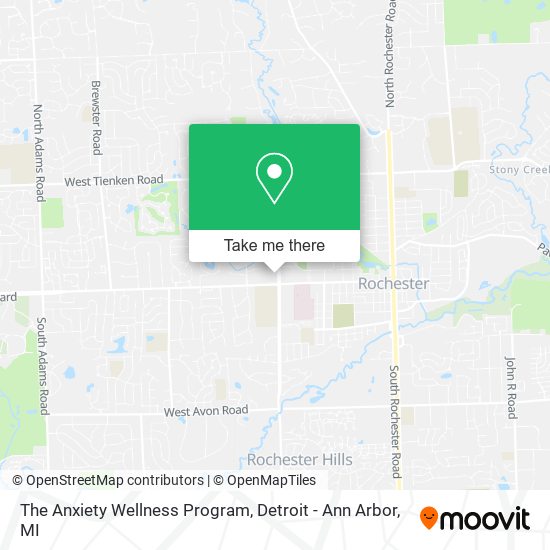 Mapa de The Anxiety Wellness Program