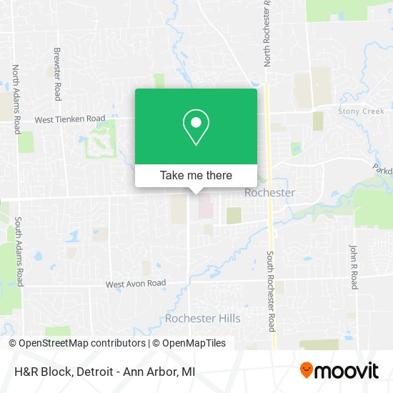 H&R Block map