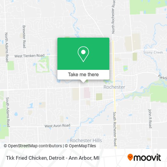 Mapa de Tkk Fried Chicken