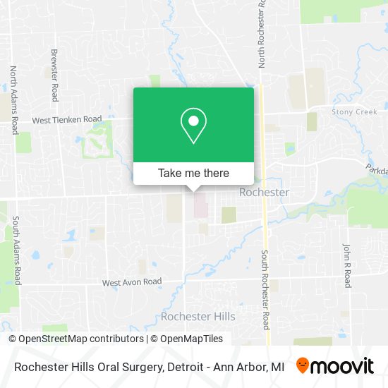 Rochester Hills Oral Surgery map