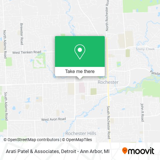 Arati Patel & Associates map