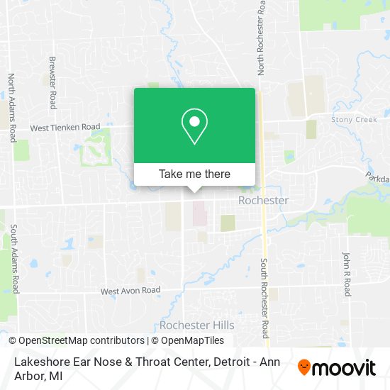 Lakeshore Ear Nose & Throat Center map