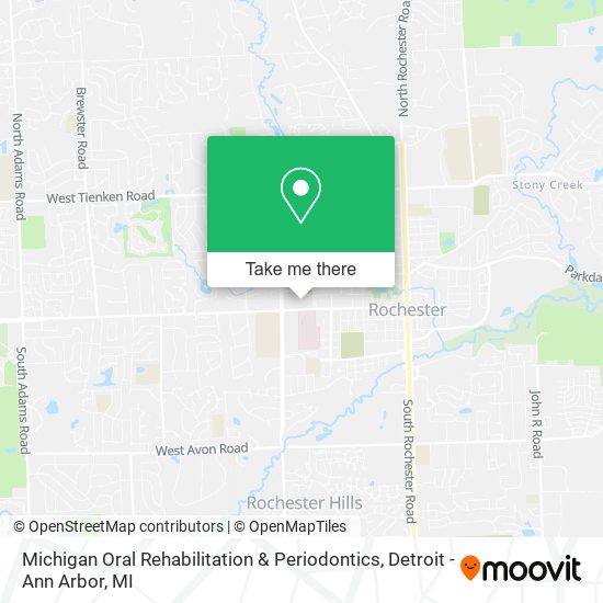 Mapa de Michigan Oral Rehabilitation & Periodontics