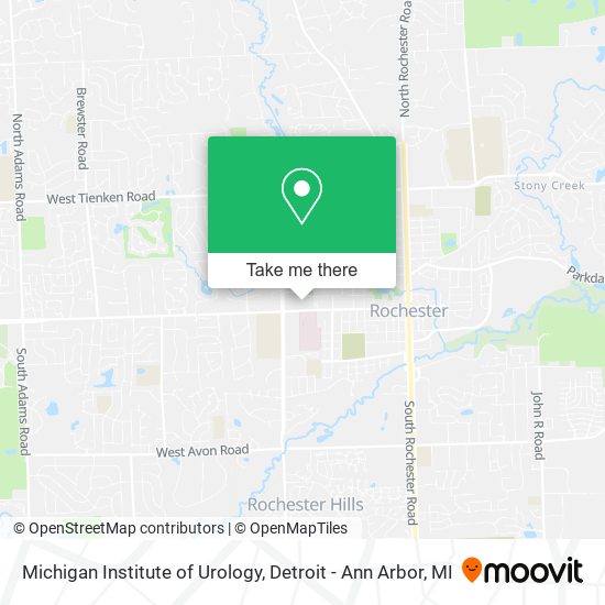 Michigan Institute of Urology map