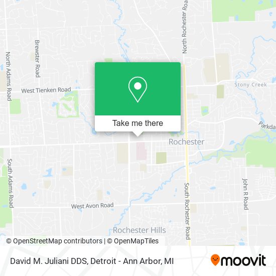Mapa de David M. Juliani DDS