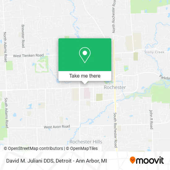 David M. Juliani DDS map