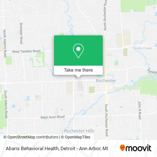 Abaris Behavioral Health map