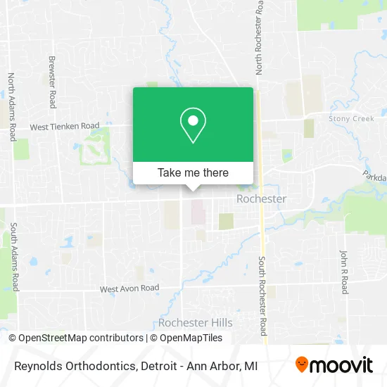 Reynolds Orthodontics map