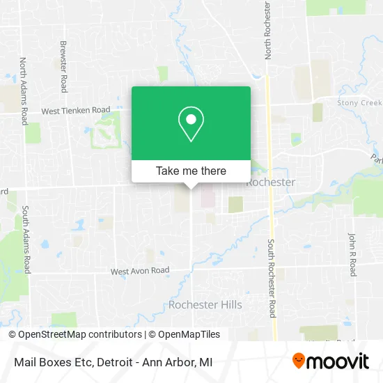 Mail Boxes Etc map