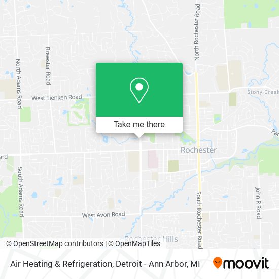 Mapa de Air Heating & Refrigeration