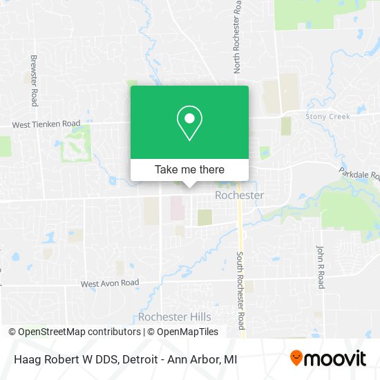 Mapa de Haag Robert W DDS
