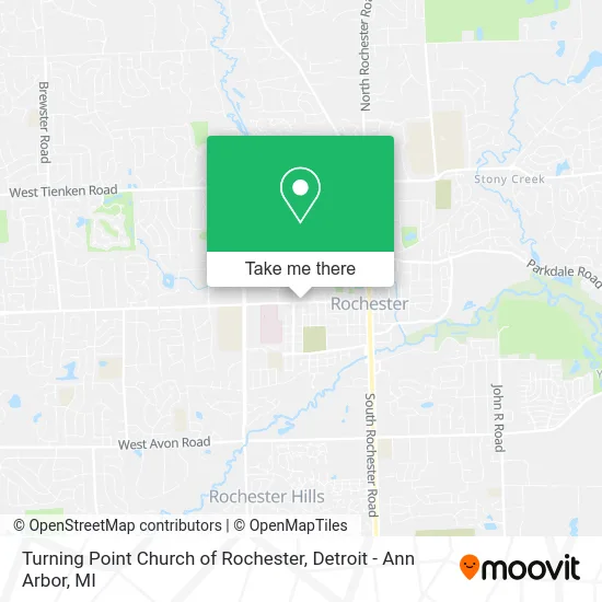 Turning Point Church of Rochester map