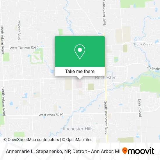 Annemarie L. Stepanenko, NP map