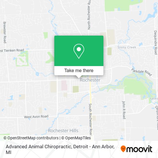 Mapa de Advanced Animal Chiropractic