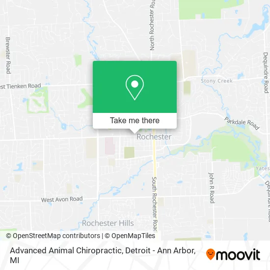 Advanced Animal Chiropractic map