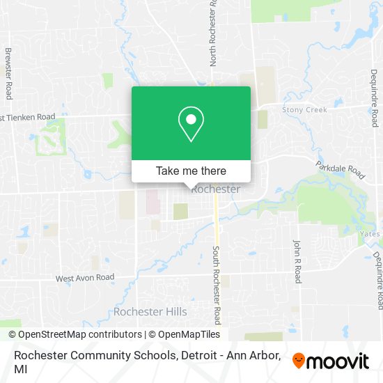 Mapa de Rochester Community Schools