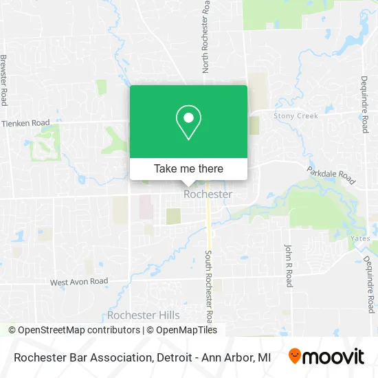 Rochester Bar Association map