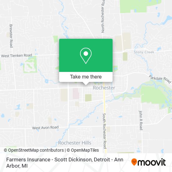 Mapa de Farmers Insurance - Scott Dickinson
