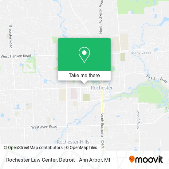 Mapa de Rochester Law Center