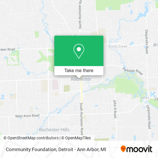 Community Foundation map