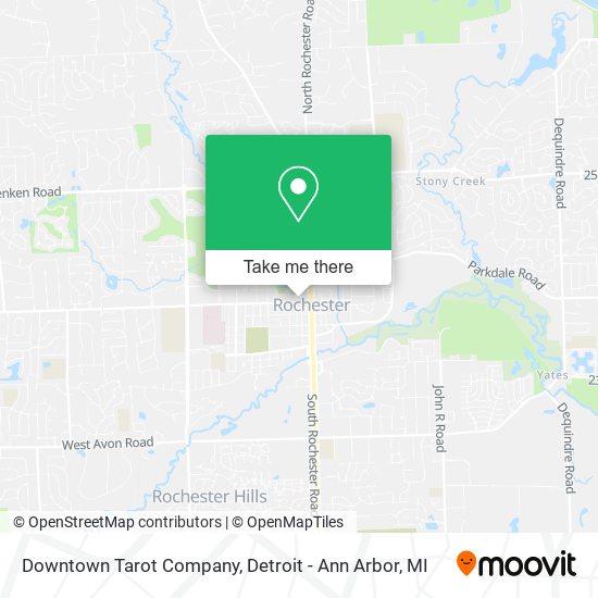Downtown Tarot Company map