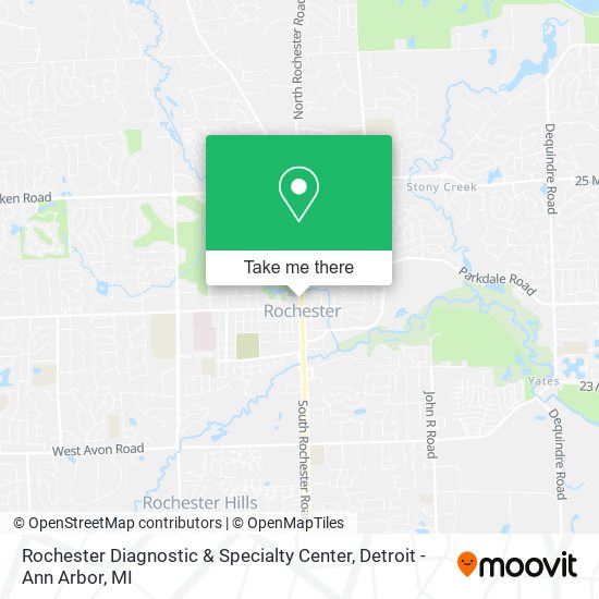 Mapa de Rochester Diagnostic & Specialty Center