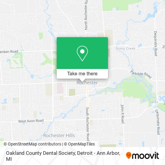 Oakland County Dental Society map