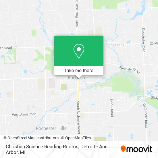 Christian Science Reading Rooms map