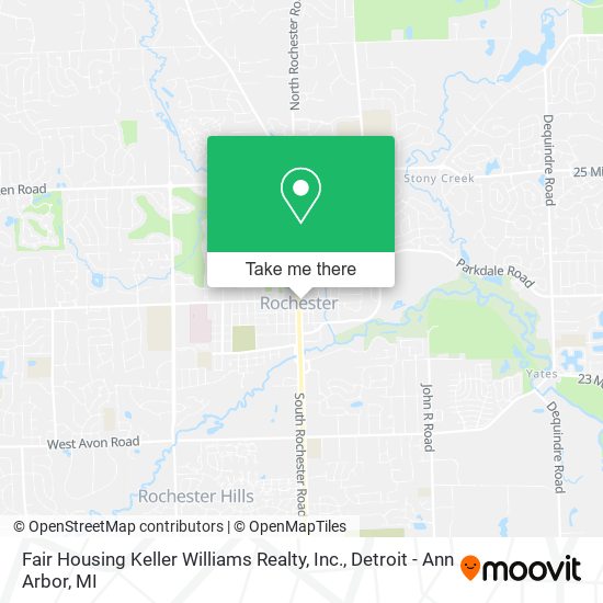 Mapa de Fair Housing Keller Williams Realty, Inc.