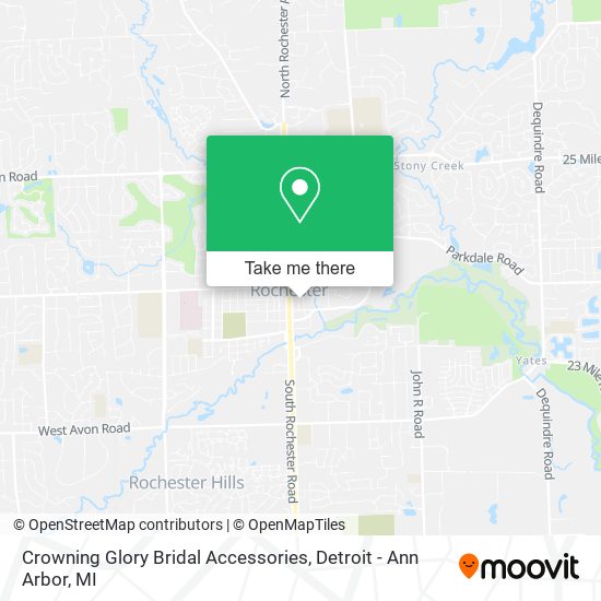 Crowning Glory Bridal Accessories map