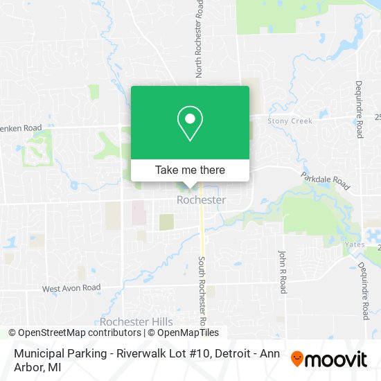 Municipal Parking - Riverwalk Lot #10 map