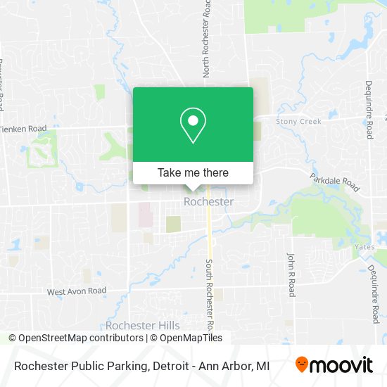 Mapa de Rochester Public Parking
