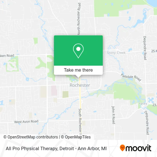 All Pro Physical Therapy map