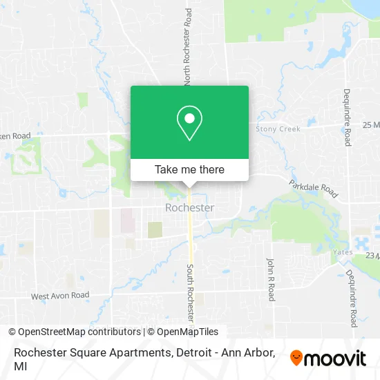 Rochester Square Apartments map