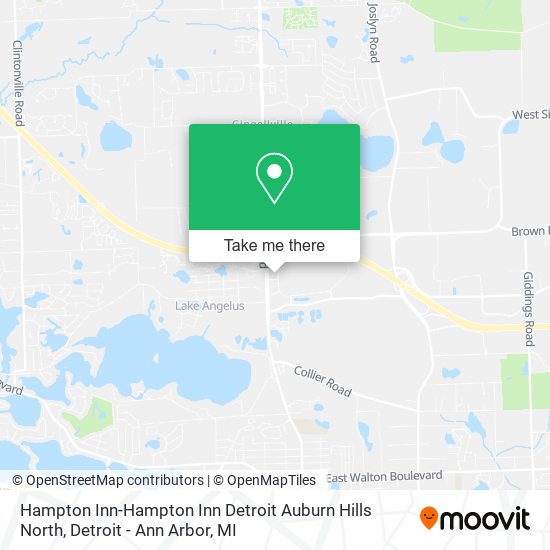 Hampton Inn-Hampton Inn Detroit Auburn Hills North map