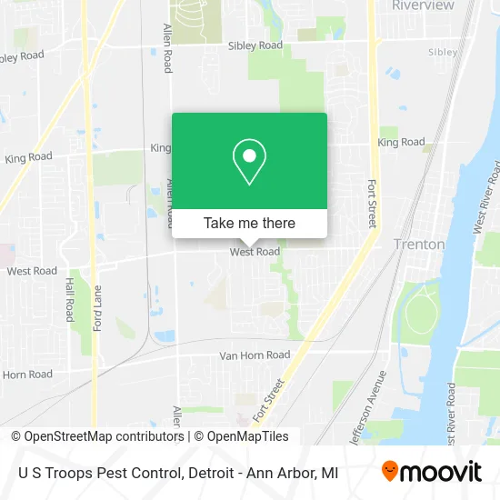 U S Troops Pest Control map